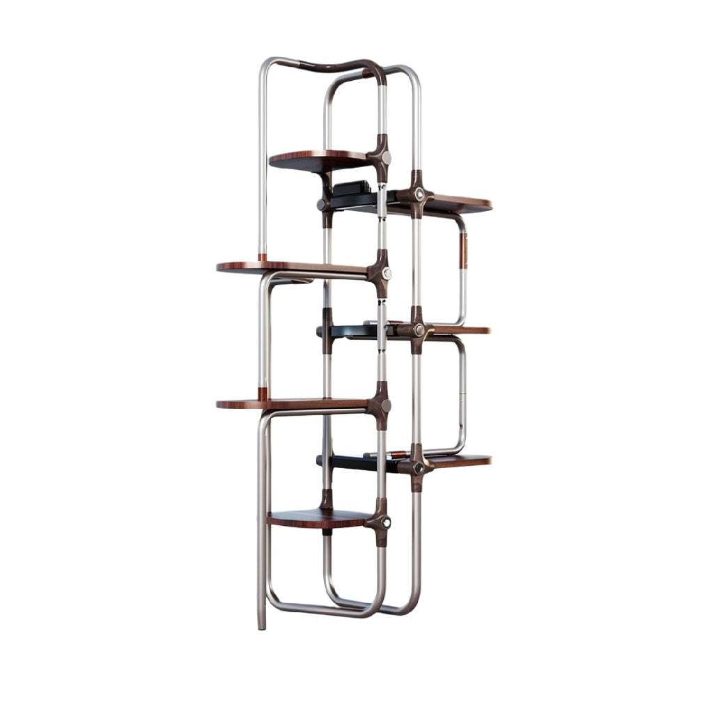 Modulair Stellingkast van Metaal en Hout - Modern Design en Ruimtebesparend